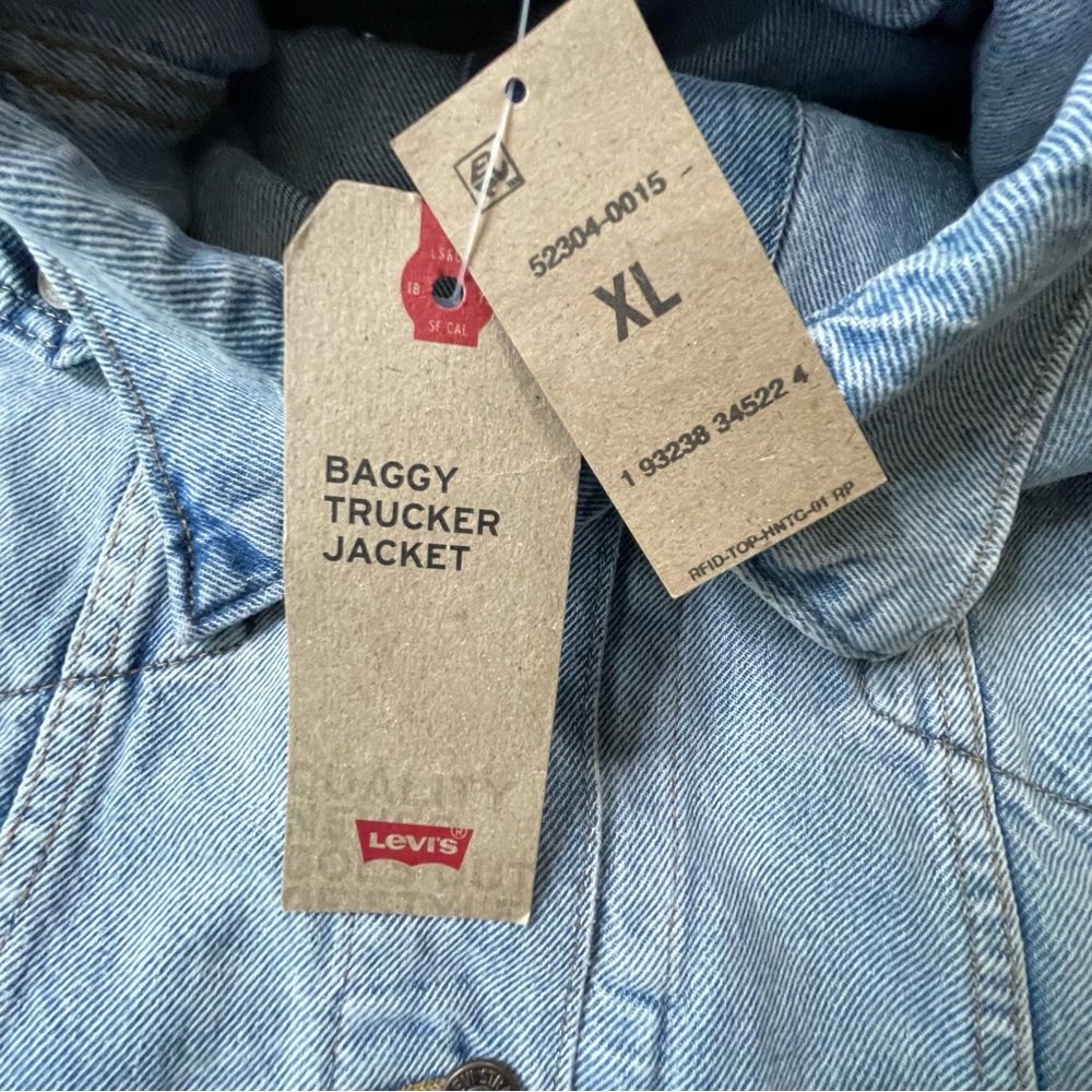Levi’s Baggy Trucker Jacket Size XL - Picture 8 of 16